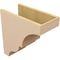 Ekena Millwork 9"W x 18"D x 18"H Classic Asheboro Rough Cedar Woodgrain TimberThane Corbel, Primed Tan CORUR09X18X18ASHRCPR - alternate 5